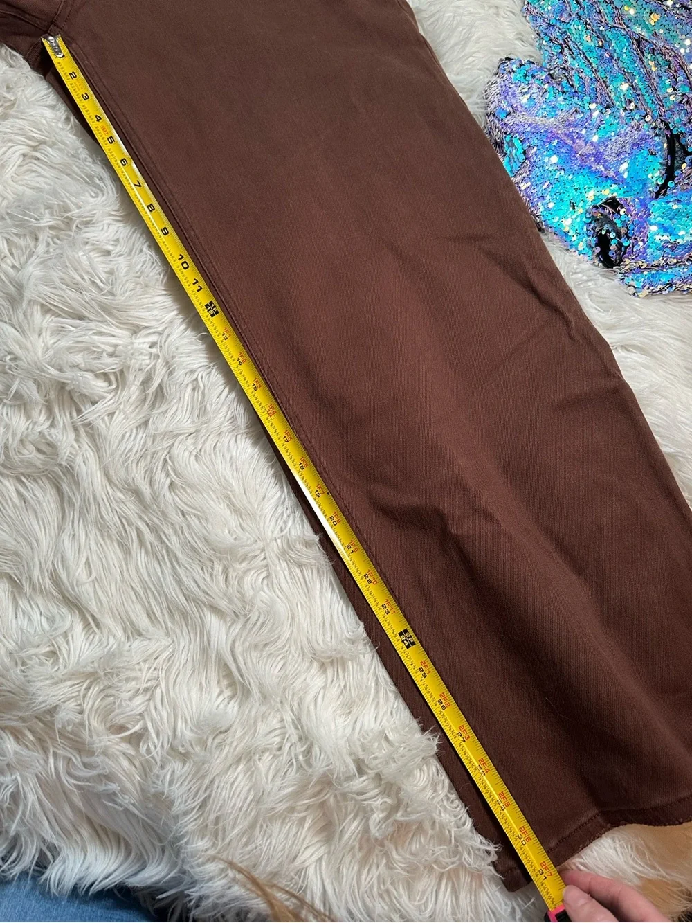 Mica Los Angeles • Chocolate Brown Straight Leg Jeans